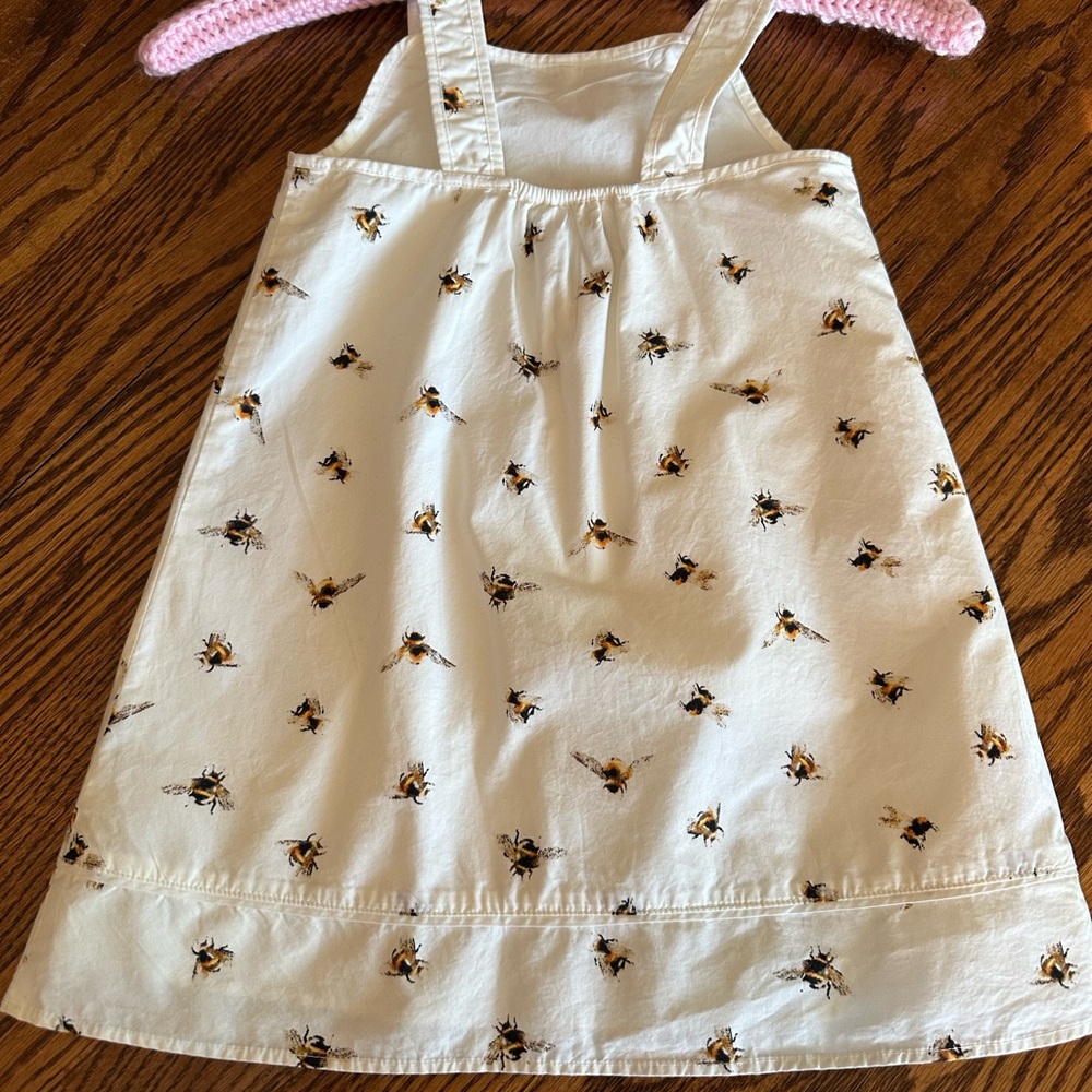 Victoria Beckham Button Strap Bumblebee Jumper Sundress 4t - Picture 2 of 3
